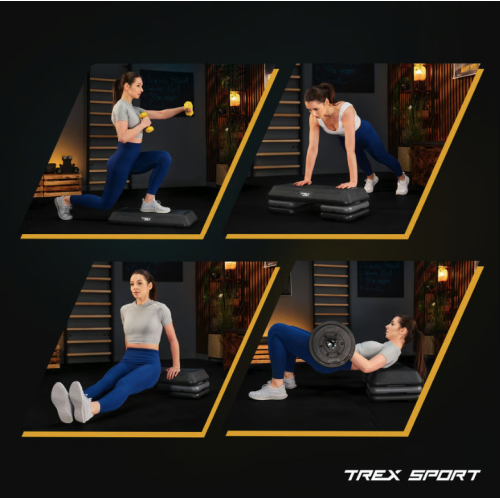 Степ платформа  Trex Sport TX-038PAS 3 рівнева чорна - фото №9